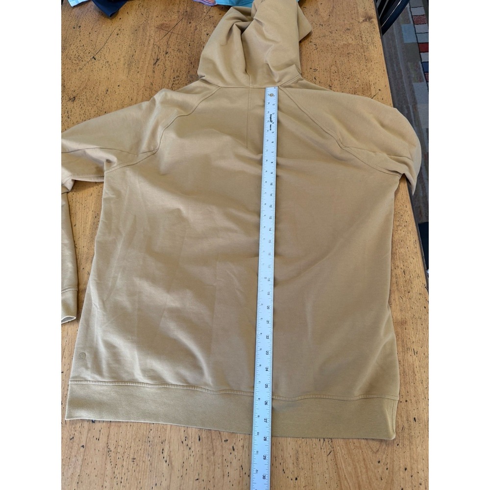 Lululemon City Sweat Pullover Hoodie Sweatshirt Men's XL Mustard Stretch LM3AUPS - Picture 6 of 6